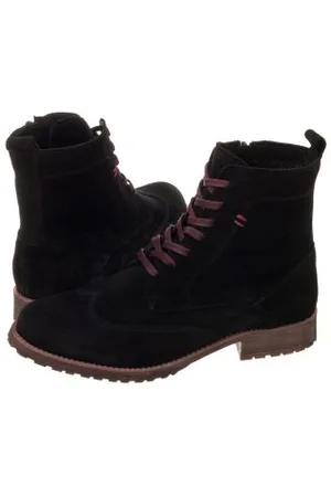 Filipe Botki Czarne 9805 Suede Black (FP22-a)