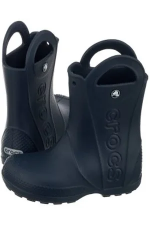 Crocs Kalosze Handle Rain Boot Kids Navy 12803-410 (CR79-f)