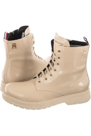Tommy Hilfiger Glany Lace-Up Bootie Beige T4A5-32411-1453 500 (TH512-b)