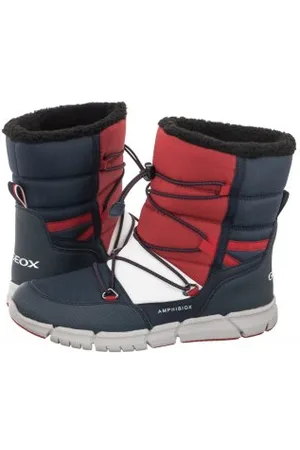 Geox Śniegowce J Flexyper B.B Abx C Navy/Red J269XC 0FU50 C0735 (GE60-a)