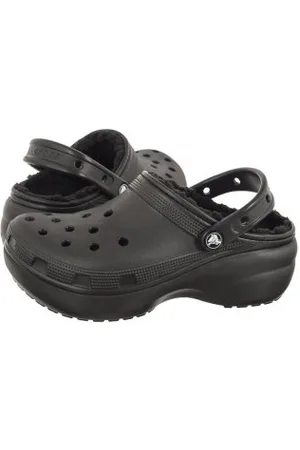 Crocs Klapki Classic Platform Lined Black 207938-001 (CR302-a)