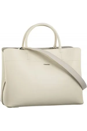 Calvin Klein Torebka Business Large Tote Saffiano DK Ecru/Sand Pebble K60K611674 PC4 (CK450-a)