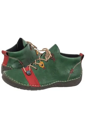 Rieker Botki Zielone 52507-52 Green (RI188-a)