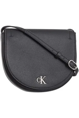 Calvin Klein Torebka Minimal Monogram Saddle22 Black K60K612718 BEH (CK543-a)