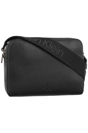 Calvin Klein Torebka Listonoszka Over Webbing Camera Bag21 Pu Black K60K612711 BEH (CK544-a)