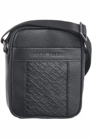 Tommy Hilfiger Torebka Reporterka TH Central Mono Mini Reporter AM0AM13153 BDS (TH1143-a)