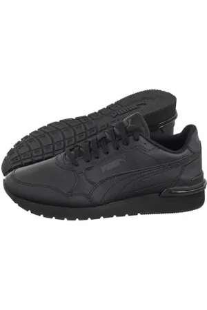 PUMA Sneakersy ST Runner v4 L Jr Black-Shadow Gray 399736-01 (PU599-a)