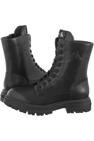 Calvin Klein Trapery Lace-Up Bootie V3X5-81096-1355999 Black (CK582-a)