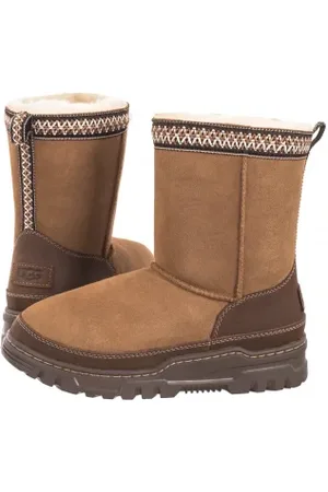 UGG Śniegowce Kids Classic Short Trailgazer 1157694K CHE (UA121-b)