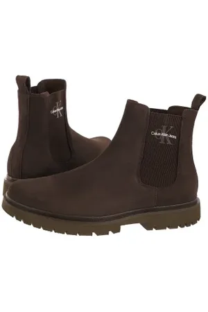 Calvin Klein Sztyblety Eva Boot Mid Chelsea Iconic Dr Triple Slate Black YM0YM01080 GWX (CK595-a)