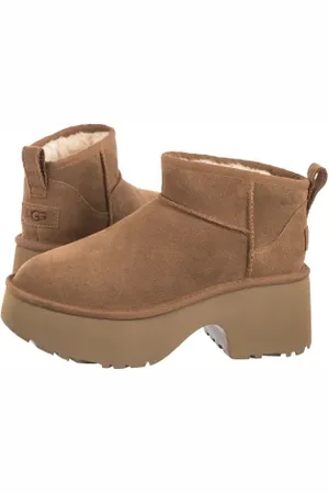 UGG Botki W Classic Ultra Mini New Heights 1158311 CHE (UA132-a)