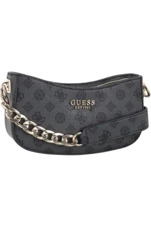 Guess Torebka Evelune Top Zip Shoulder Bag HWPG93 53180 Charcoal Logo (GU695-a)