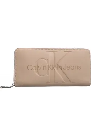 Calvin Klein Portfel Sculpted Mono Zip Around Mono Rose Dust K60K607634 TFQ (CK120-g)