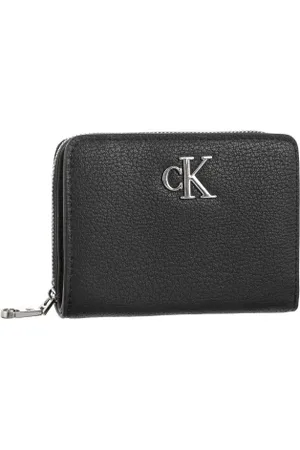 Calvin Klein Portfel Minimal Monogram Med Zip Around Black K60K612740 BEH (CK614-a)