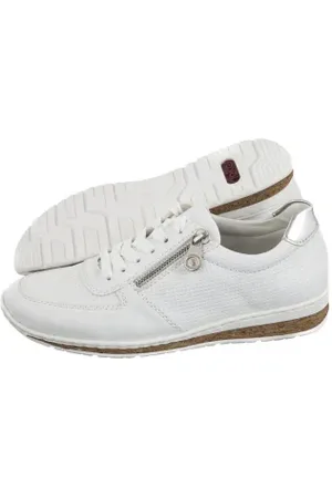 Rieker Sneakersy Białe N5127-80 White (RI227-a)