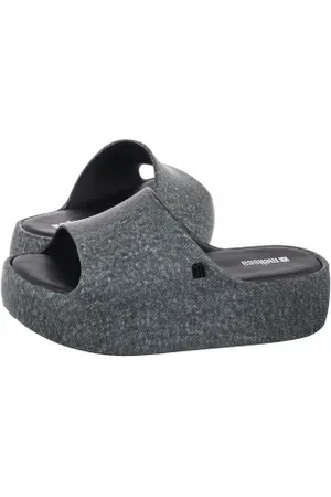 Melissa Klapki Free Platform Slide Denim AD 36149/BG691 Black Jeans (ML345-a)