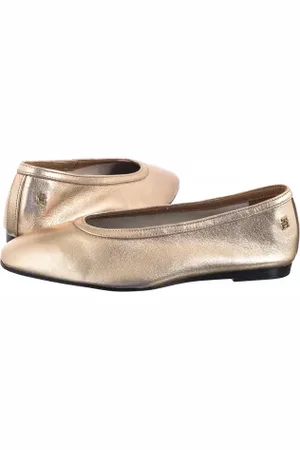 Tommy Hilfiger Baleriny Soft Metal Lthr Ballerina No Bow Gold FW0FW08601 0HS (TH1278-a)