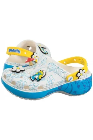 Crocs Klapki Smurfs Platform Clog Multi 210882-90H (CR351-a)