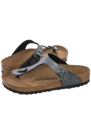 Birkenstock Japonki Gizeh BS Metallic Black 1021428 (BK114-b)