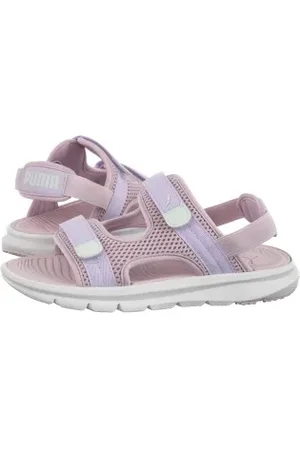 PUMA Sandały Evolve Sandal Jr Rose Mauve-Lilac Frost-Blue 390449-17 (PU616-a)