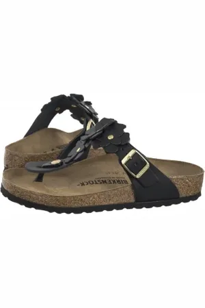 Birkenstock Japonki Gizeh Flower Embellishment Black 1026693 (BK294-a)