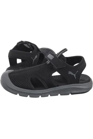 PUMA Sandałki Fun Racer Sandal Mesh Vps Black-Cool Dark Gray 401575-01 (PU620-b)