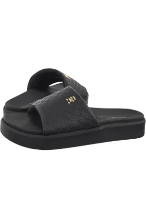 Tommy Hilfiger Klapki Platform Monogram Poolslide Black FW0FW08526 BDS (TH1316-b)