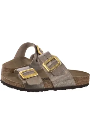 Birkenstock Klapki Sydney Cushion Buckle Graceful Taupe 1029372 (BK301-b)