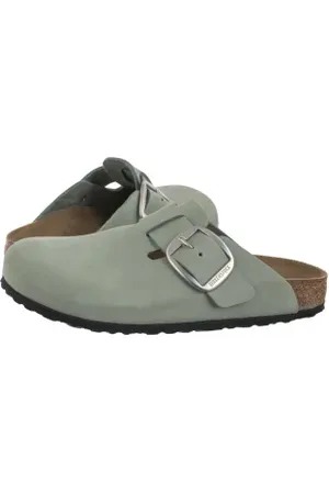 Birkenstock Klapki Boston Big Buckle Pure Sage 1029303 (BK267-d)