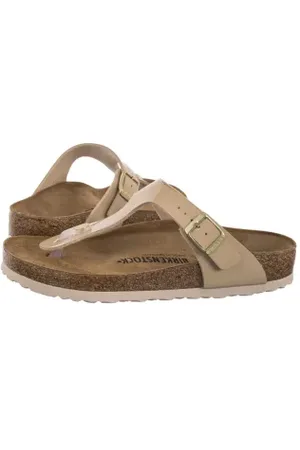 Birkenstock Japonki Gizeh Patent Patent Sand 1013075 (BK51-f)