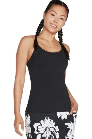 Skechers Go Walk Racerback Shelf Bra Cami W1TT134-BLK