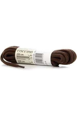 Coccine Sznurowadła bawełniane brązowe 200 cm