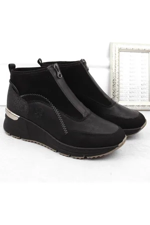 Rieker Botki damskie na koturnie N6361-00