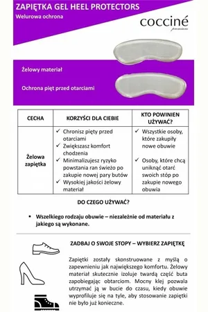 Coccine Żelowa zapiętka