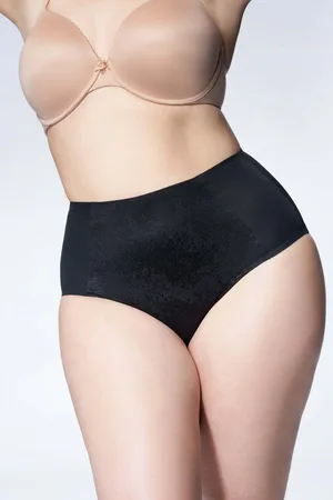 Julimex Majtki modelujące plus size Agat Czarne