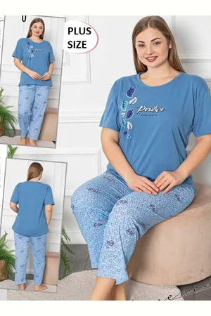producent zagraniczny Piżama plus size POSITIVE - 100 % BAWEŁNA ( r. 44-52) WYPRZEDAŻ -WYSYŁKA 24H