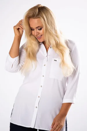 Producent Polski Don Klasyczna koszula Plus Size 100% Bawełna mod. M14531( r. 44-60)