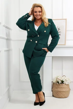Producent Polski Don Garnitur plus size z GUZIKAMI LOVE ( r. 48-56) - WYSYŁKA 24 H