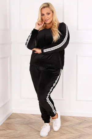 KOBIECANKI Komplet dresowy plus size CARMEN welur