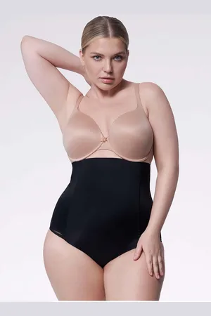 Julimex Majtki wyszczuplające plus size (wysoka talia) 241 Czarne