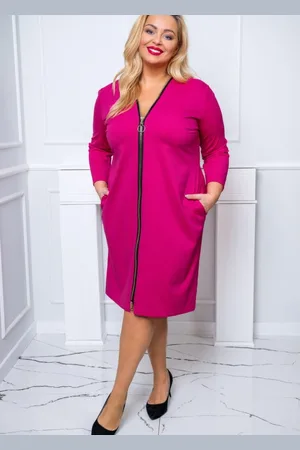 Producent Polski Don Sukienka plus size z zameczkami SALMA ( r. 48-56)