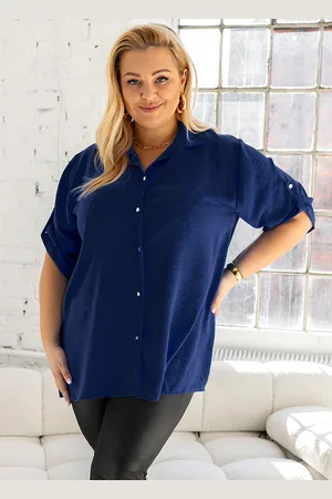producent zagraniczny Koszula plus size z guzikami ( 46-56)