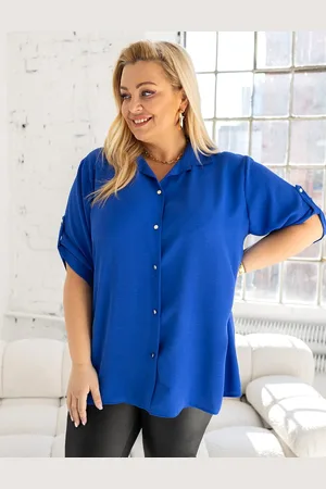 producent zagraniczny Koszula plus size z guzikami ( 46-56)