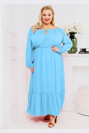 producent zagraniczny Sukienka plus size maxi hiszpanka ( r. 48-54)