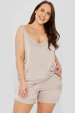 Producent Polski Don Satynowa piżamka nocna plus size PREMIUM ( r. 44-56)