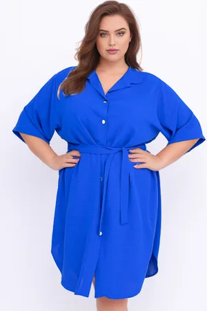 Producent Polski Don Sukienka koszulowa plus size TAMIZ ( r. 50-60)