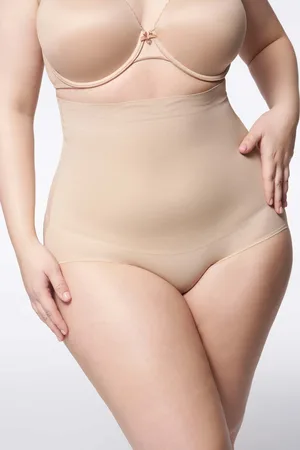 Julimex Majtki wyszczuplające plus size (wysoka talia) 241 Naturalne