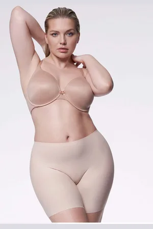 Julimex Bermudy majtki wyszczuplające plus size z nogawkami Comfort Naturalne