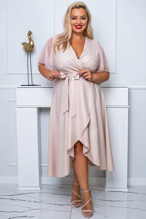 Producent Polski Don Sukienka wieczorowa plus size ELENA MIDI ( r. 48-54)