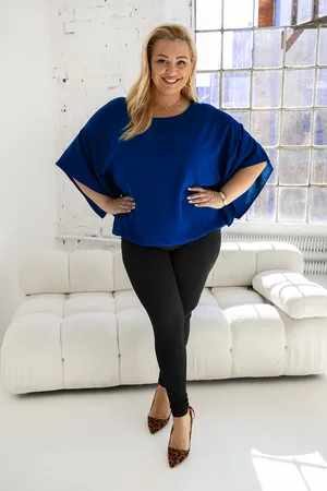 Producent Polski Don Bluzka plus size nietoperz ( r. 46-58)